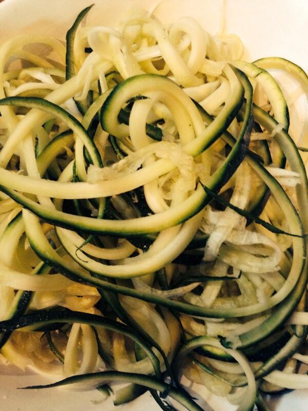 inge_sullivan's tweet photo. my first zoodles!! #happy #healthy #zoodles http://t.co/FjPkQh5BH7