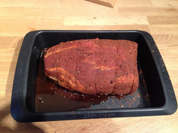 Up at 5am to get this bad boy on the smoker