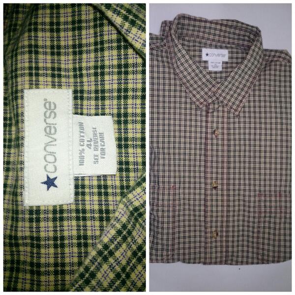 Kemeja Flanel | Tag: Converse | size: 4L | kode 02.1 | Price: 85k | Pin: 27590189 | Line: rahmanabey