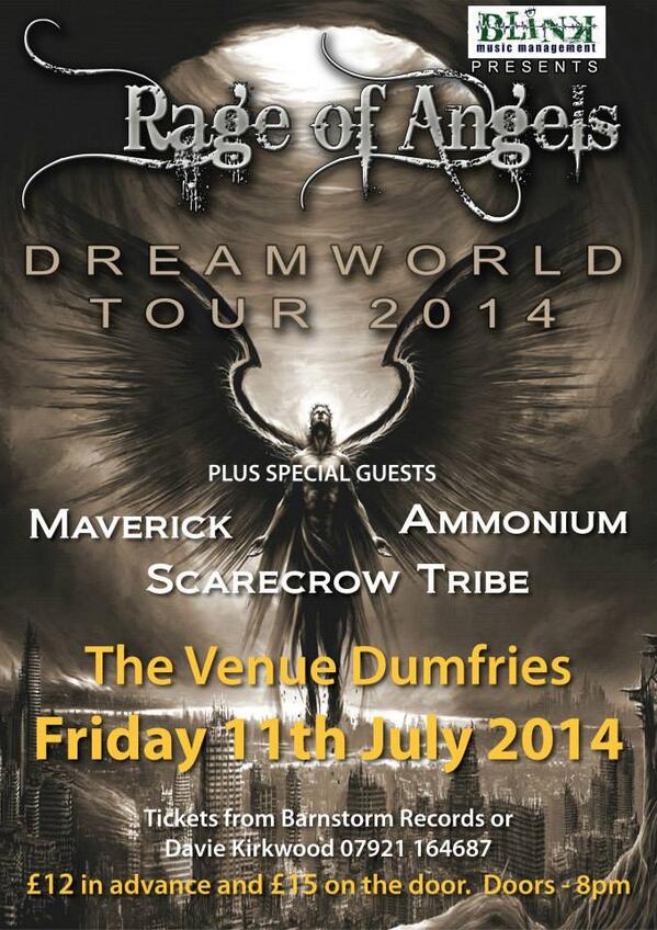 rageofangelsuk's tweet photo. DUMFRIES ARE YOU READY...... for Rage of Angels?  Who are the Angels?.... check us out https://t.co/pOYQj9PGoJ http://t.co/hczH8UlF25