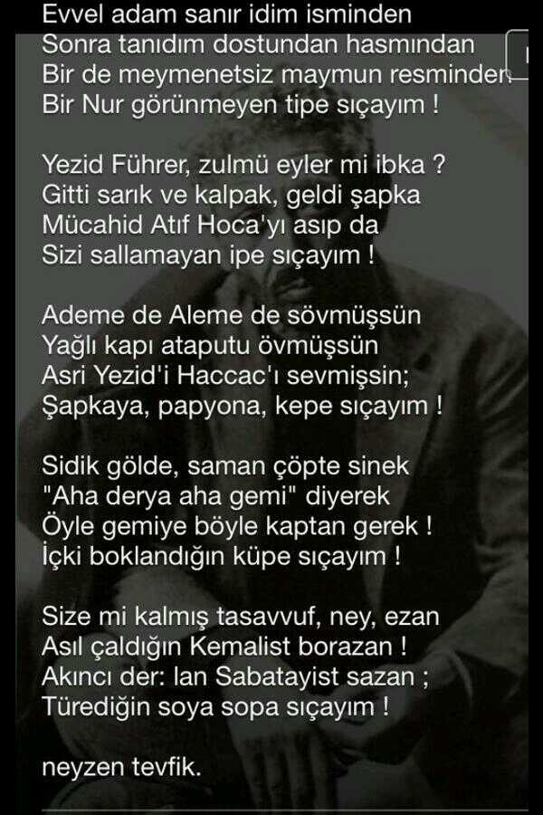 ZGndem's tweet photo. Şair Neyzen Tevfik in atatürk hakında yazdığı şiir.. http://t.co/gKwjolzeH3