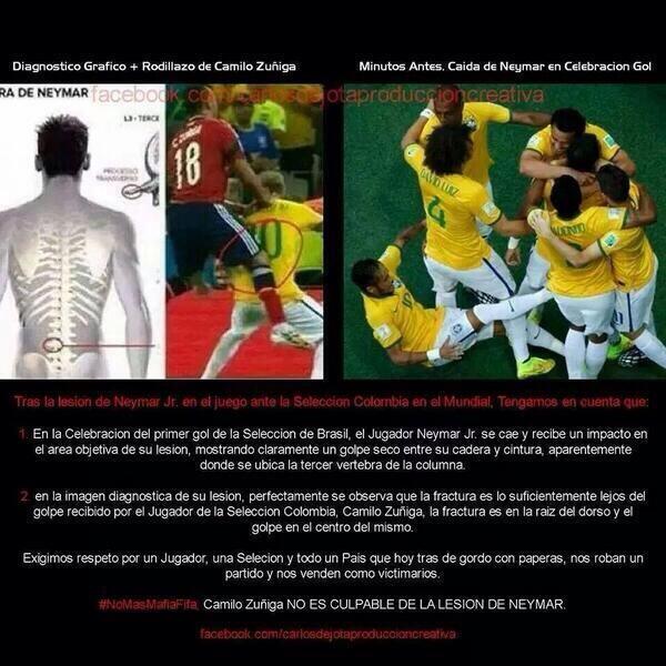 0405Barby's tweet photo. @OficialJacksonM @camilozuniga18 jajajjaja ah el no le pasara nada Neymar es un chillón y ya http://t.co/37cMN9jmku
