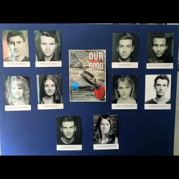 Come and see these faces (looking slightly less glamorous) today at <a href="/newdiorama/">New Diorama Theatre</a> at 3pm and 7:30pm #theatre #actors