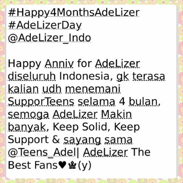 Ini wish aku semoga aku menang ya <a href="/AdeLizer_Indo/">Adelia Arthamevia</a> <a href="/Teens_Adel/">Adelia Artamevia</a> #Happy4MonthsAdeLizer #AdeLizerDay
