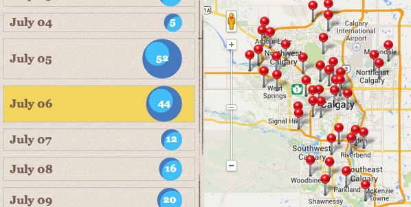 StampedeBreakF's tweet photo. Hey #yyc, there are 45 #stempedebreakfasts today, yum, yum!  http://t.co/iWX4hCtQIM See over #Calgary too! @nenshi http://t.co/eOFYminIIk