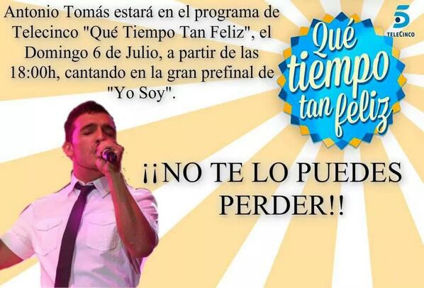 _AntonioTomas_'s tweet image. Ya estamos en @telecincoes todo preparado para la gran #prefinal de @QTTF #qttf hoy a las 18h en telecinco!os espero!
