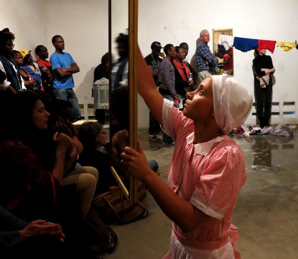 Captivating Conceptual-Art Performance by #Kenya Artist <a href="/SyowiaKyambi/">Syowia Kyambi</a> at <a href="/GoDownArts/">GoDown Arts Centre</a> Questions Gender and Cleanliness