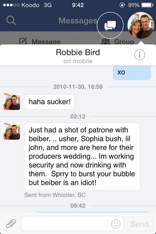 lindsaymackinn's tweet image. Basically famous because my cousin had shots with @justinbieber last night in BC haha #hesatool #NoSurprisesThere