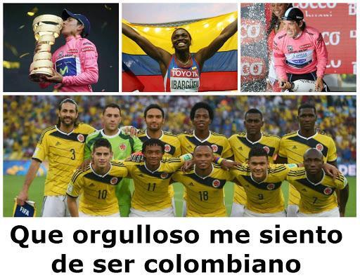 Orgulloso de ser colombiano