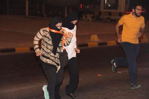 الفصع يهايلون بالشورع مع الشباب بالمسيرة