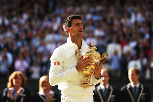 bbctennis's tweet photo. Novak Djokovic describes @Wimbledon win over Roger Federer as the "most special" of his career http://t.co/V8ltBocj3u http://t.co/Q9eBtltZnn