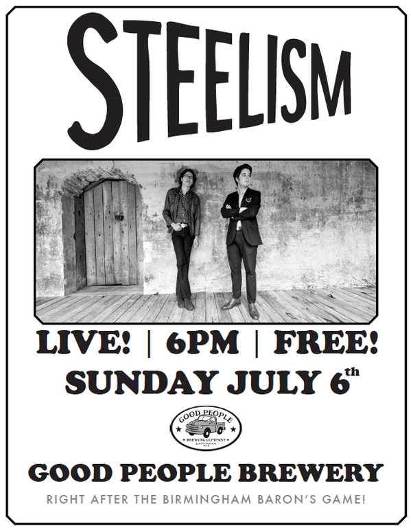 Birmingham, AL -  We are playing at The Good People Brewery this evening! FREE! 6PM <a href="/GPBrewing/">Good People Brewing</a> #Steelism
