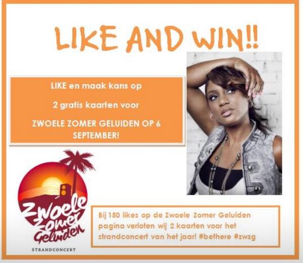 Like de FB pagina van <a href="/Strandconcert/">Zwoele ZomerGeluiden</a> en maak kans op 2 gratis entreekaarten! m.facebook.com/zwoelezomergel….