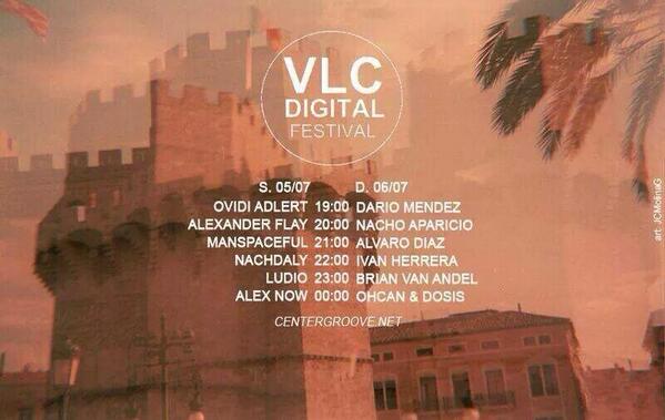 Empieza el @VLCDIGITALFEST 2.0 a las 00:00 cerramos con una sesion de puro #DNB +info: centergroove.net