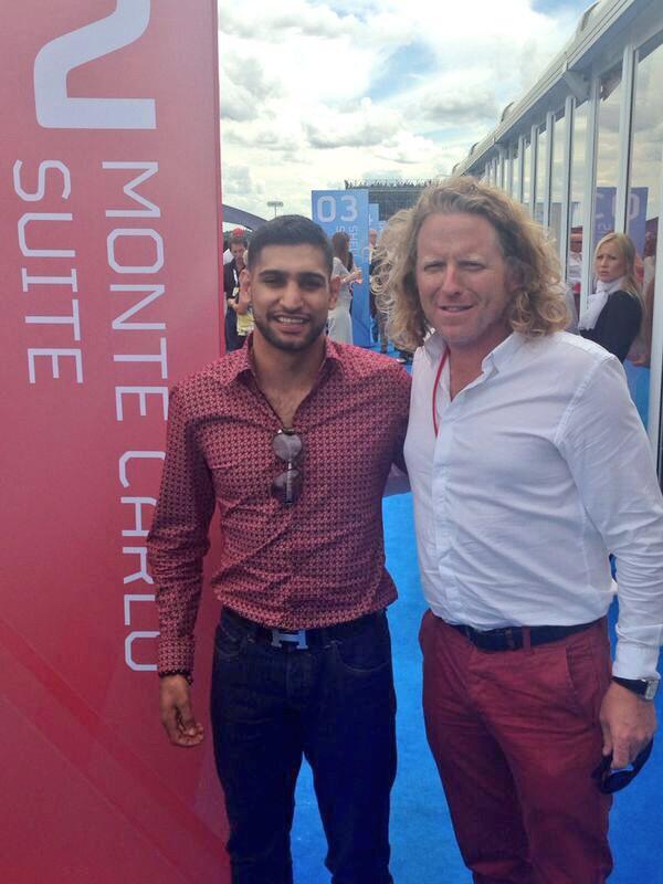amirkingkhan's tweet photo. Thanks to Nigel from Red eye events for the hospitality at Formula 1 Silverstone today. http://t.co/xpiu4qA2X0