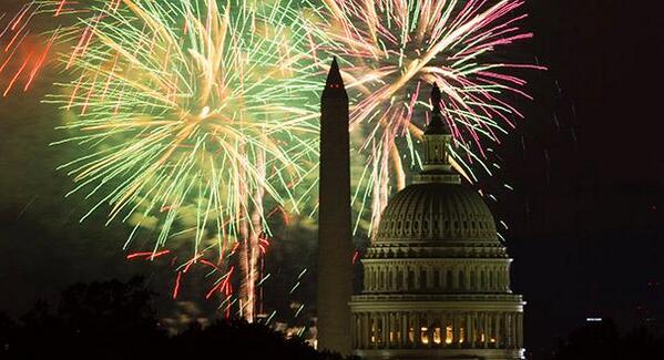 politico's tweet photo. ICYMI: Photos from the Independence Day celebrations in Washington, D.C. http://t.co/cW6EE0DgPb | AP Photo http://t.co/Azuc92Cjo6