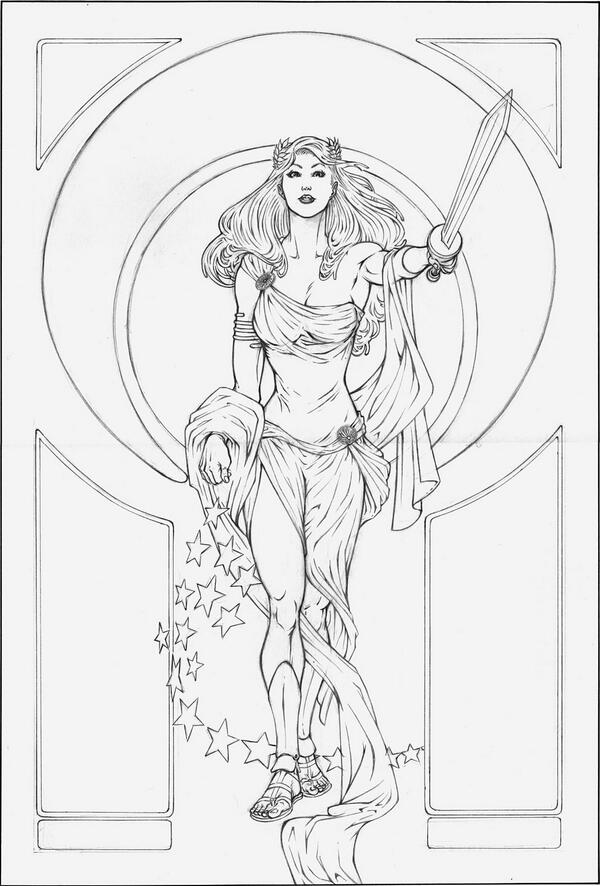 augustuscomics's tweet image. Escuchando @expresionmetro con @lucianobanchero mientras lucho con la tapa del nro 3 del comic #herocode