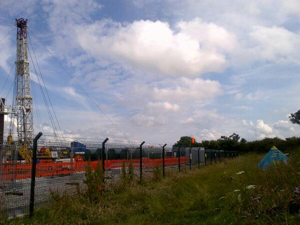 The <a href="/WestNewtonCamp/">WestNewtonProtectors</a> is small but strong, and not afraid to get up close and personal to #RathlinEnergy's rig - look!