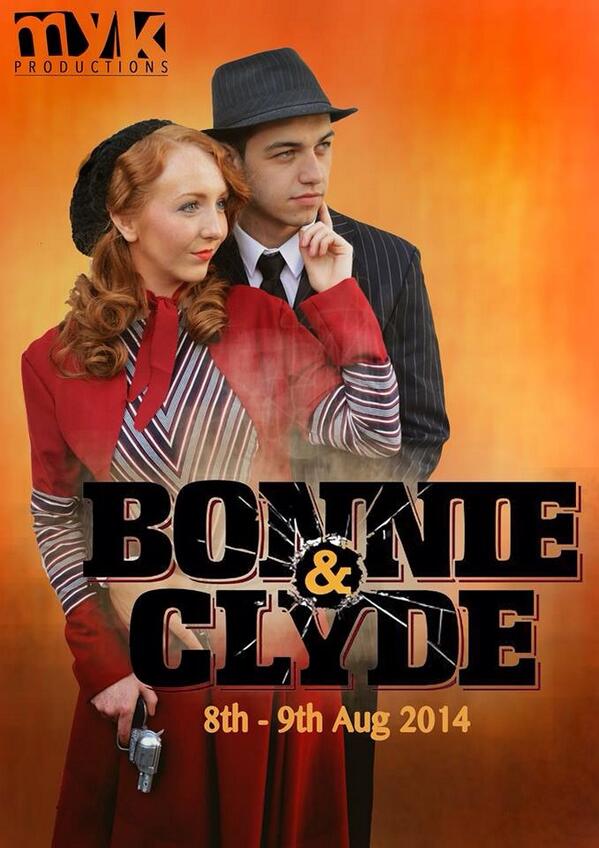 PippaLacey's tweet photo. PLEASE Come and see @MYKTheatre perform Bonnie &amp; Clyde at @DudleyEvolve 8th &amp; 9th August. You'll be crazy to miss it! http://t.co/icMHqMLQcI