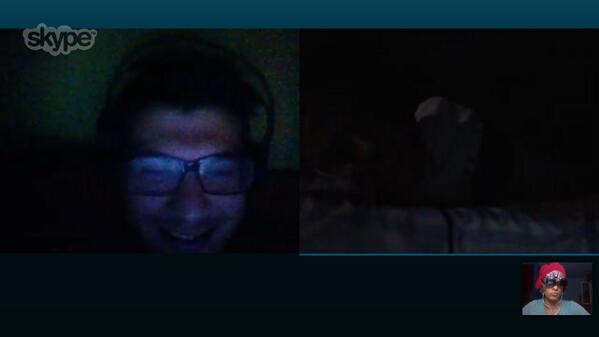 AtRaul's tweet photo. Skype con los feos @9juanillo @RafaTramezzini #YTanNormal #Conil14 #Bizarradas http://t.co/jEYPcG6lmo