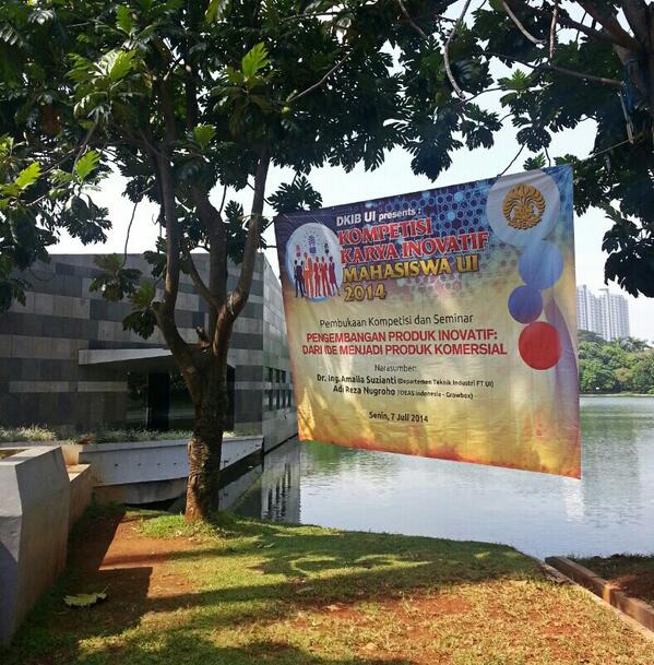 Sbntr lg registrasi u/ opening kompetisi KIM UI 2014 &amp; seminar Pengembangan Produk Inovatif bkl dibuka. We're ready!