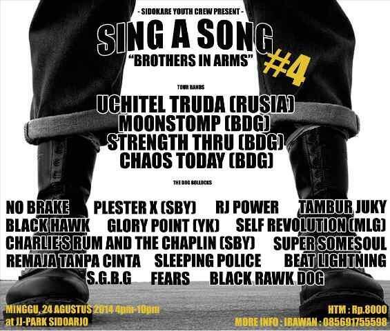 #eventsda SING A SONG #4 24 Agustus 2014 at JJ Park Sidoarjo. Info: 085691755598