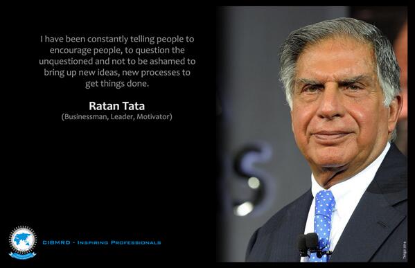 In the words of Ratan Tata... #CIBMRD #InspiringProfessionals #CIP