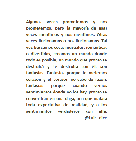 AnalyRuma's tweet image. "@Luis_dice: ¿Fantasía o realidad? Todo tan cierto! http://t.co/hdbCxvJaoK"