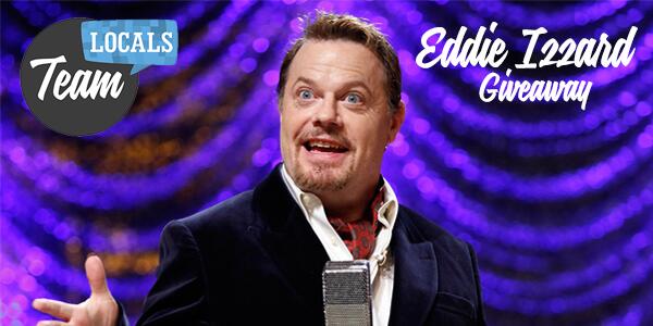 TeamLocals's tweet image. Win tickets to see Eddie Izzard at @SouthseaComedy Festival by signing up to our giveaway! eepurl.com/XhlRn