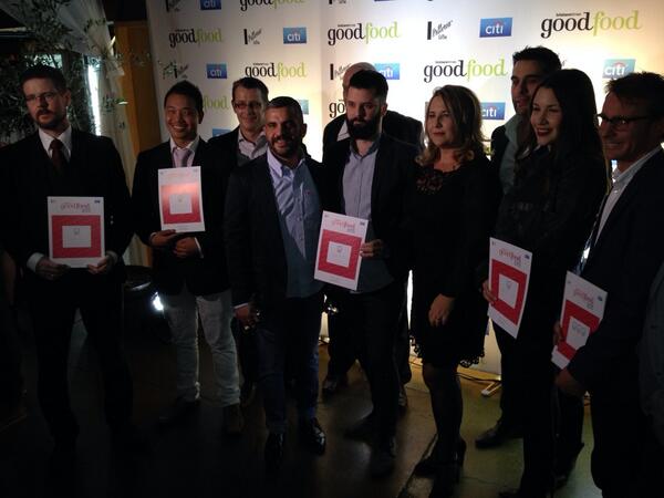 goodfoodAU's tweet photo. Congrats to all the award winners at the #BTGoodFoodGuide2014 launch! #Brisbane http://t.co/4ZS51DQNvq