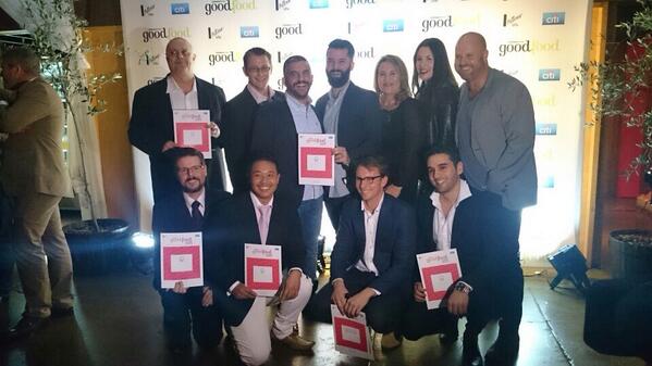 goodfoodguide's tweet photo. Tonight's #BTgoodfoodguide2014 award winners with @nataschamirosch! http://t.co/hpwFTCW37j