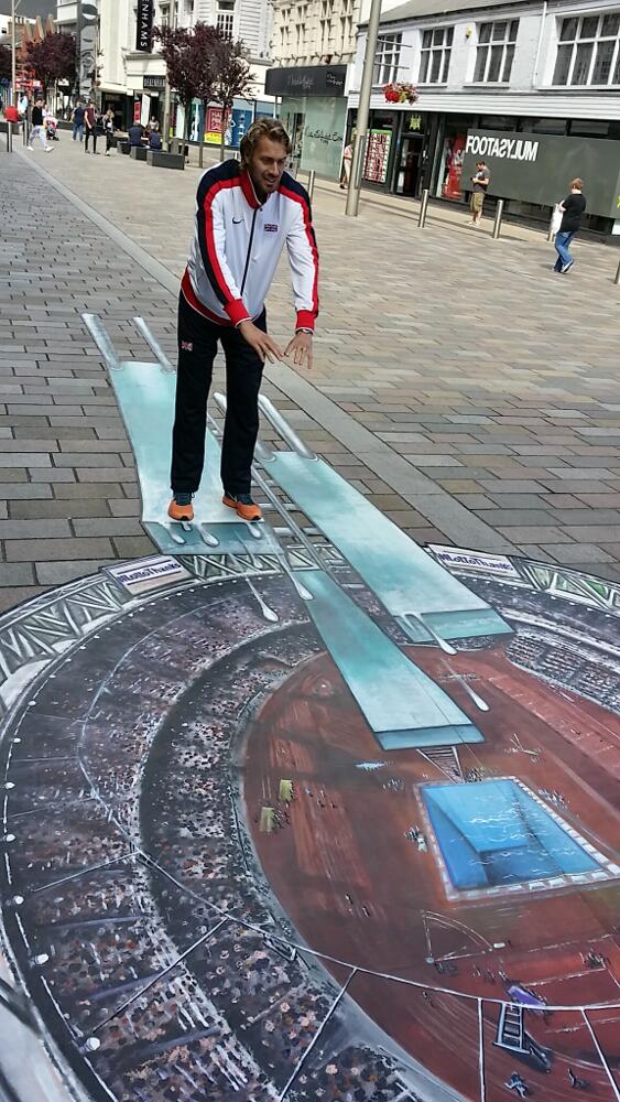 wearembro's tweet photo. Is @LongJumpChris thinking of a change of sport? Find out more about the #LottoThanks campaign today outside BHS. http://t.co/qIRyOfoZyh