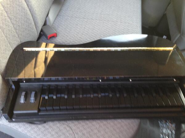 Spike's baby Queen keyboard, they threw in the black keys for free