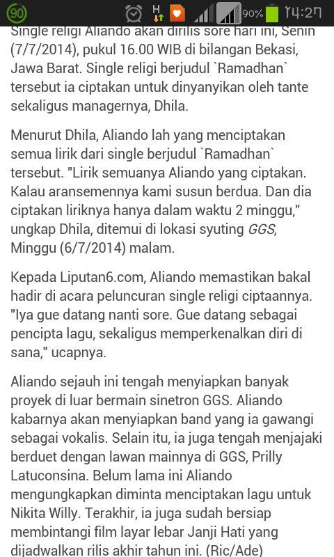 mooishe's tweet photo. Sore ini, Aliando Rilis Single Religi 'Ramadhan' Ciptaannya. Cc @alysyarief @aliando26 @BuDhila_ @yhiyie23__ http://t.co/OqLnqvlLxI