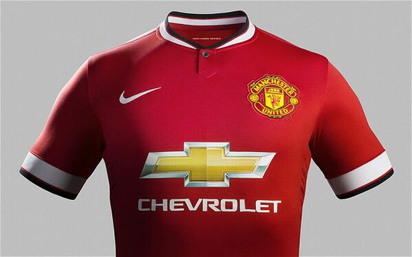 Manchester United unveiled their home kit for the 2014/15 season. What do you think? #SSFootball