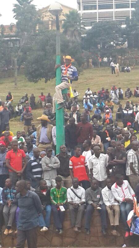 JamilaMohamed's tweet photo. Scenes at Uhuru Park as the crowd awaits the arrival of CORD leaders. Via @MijunguKen @ntvkenya #sabasabafever http://t.co/F2I57PDkfG