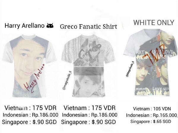 M5W_magz's tweet photo. We sell clothes for the lovers of @harryarellano_ @grecoxgonzalo @MigzParadise in vietnan,Indonesian &amp; singapore camp http://t.co/Lr6B49lXaa