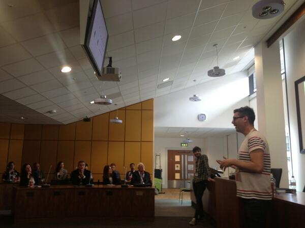 Packed to the rafters here at the IFB chamber. Our Gavin &amp; Jack overseeing proceedings. #IFB2014 #digitalcurators