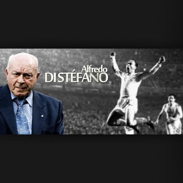 AshStudio7HD2's tweet photo. Rest in Peace,Saeta Rubia. You were and always will be a Real Madrid legend,Alfredo Di Stefano. #DEPDonAlfredo http://t.co/rj4K9QNTKj