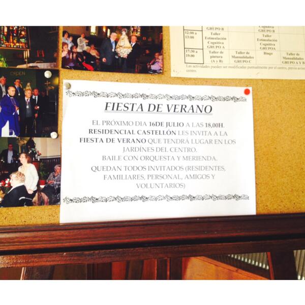ResidencialCast's tweet photo. La próxima semana, el día 16, celebramos nuestra FIESTA DE VERANO!!!! Os estaremos esperando a todos, sin falta!!! http://t.co/VUYDfYPJc7
