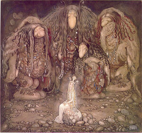 SwedenTravels's tweet photo. John Bauer and his famous trolls and gnomes. http://t.co/J37Epxvdek http://t.co/Bxd0ZPUKOY