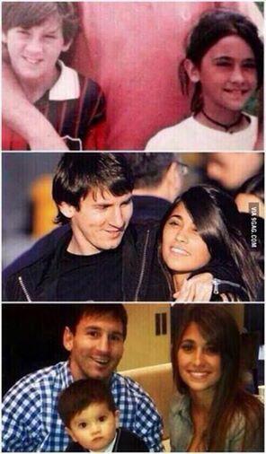 FootballFunnnys's tweet image. Lionel Messi and Antonella.