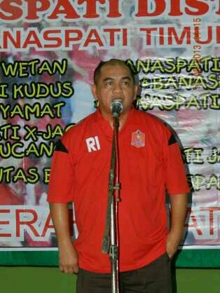 Salah satu sambutan yg diwakili oleh coach raja isa