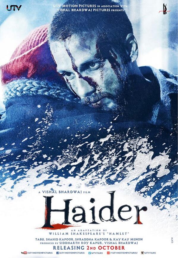 Bollypoll's tweet image. Haider First Look Posters Ft. Shahid Kapoor!  More posters -&amp;gt; hindifilmnews.com/photos/haider-… #HaiderFirstLookTomorrow