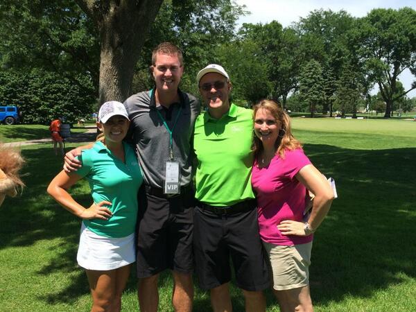 DHGolf13's tweet photo. @SaraBrownGolf @DerekRadleyGolf @annieh5 Great to see you Sara and Derek! 😃👍#zjfclassic http://t.co/HY349smIFE