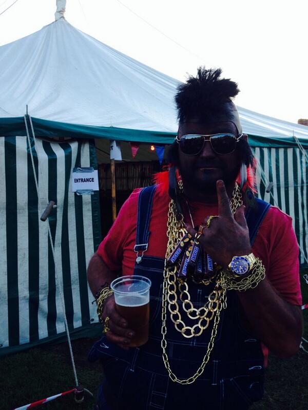 HawkshawGala's tweet photo. Mr T!! Amazing effort for fancy dress http://t.co/QpAuCffpWk