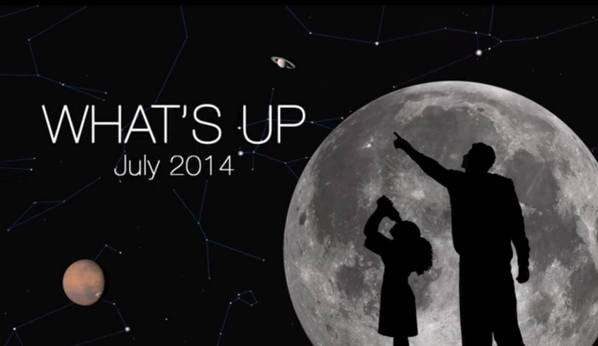 NASA's tweet photo. Astronomy Alert: What's Up in the skies for July? Mars, Saturn, Mercury, Venus &amp; the Milky Way http://t.co/AlDq4AP3sY http://t.co/XofBYJsf3u