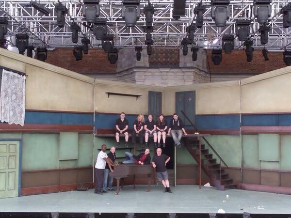 Some of our fantastic stage crew,led by Ted Murphy & @AndreasAyling on the #OHPBarbiere set last week at the get-out
