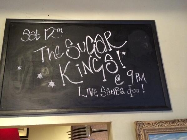 CurtainsUpW14's tweet photo. We are all about the South American feel! Saturday 12th live  music with The Sugar Kings! #summerparty @GeronimoPubs http://t.co/OvdZbswR8z