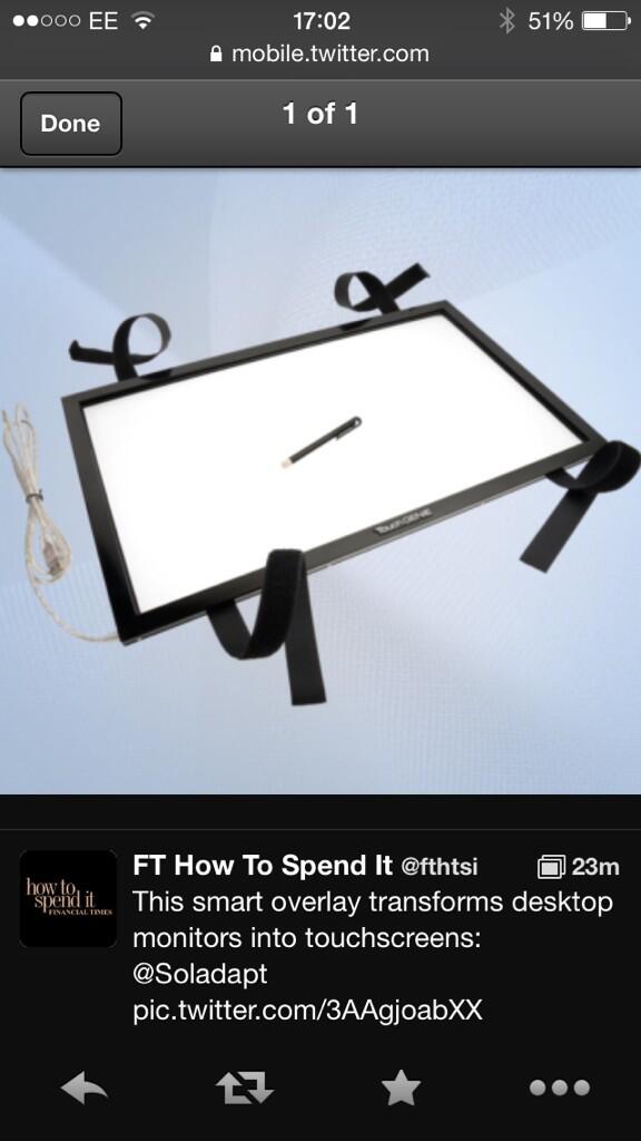 Soladapt's tweet image. How to spend it reviews TouchGENiE.